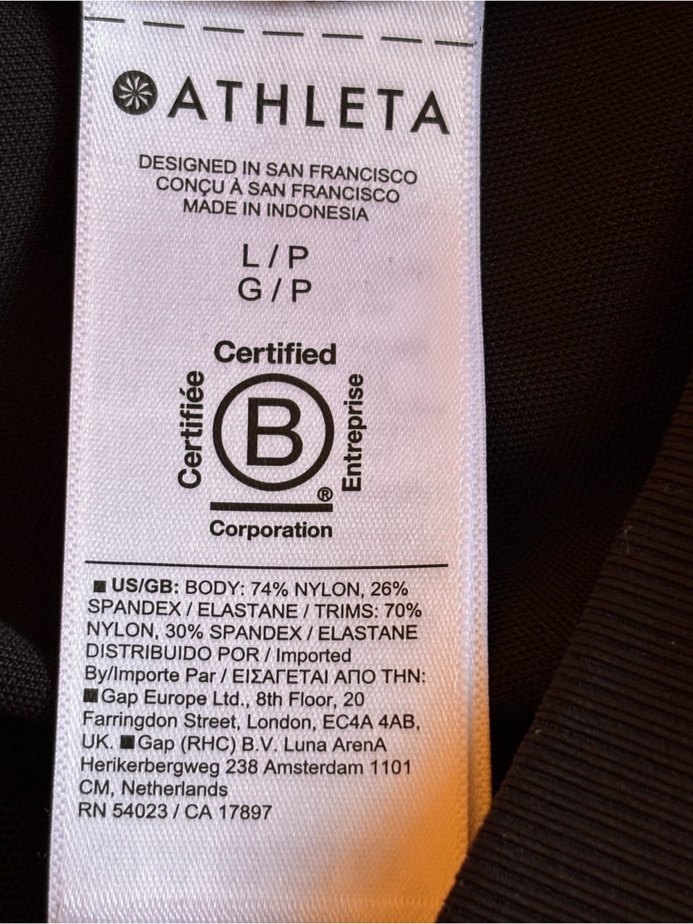 Athleta High-Rise Black Jogger Pants Large NWT - Picture 7 of 9